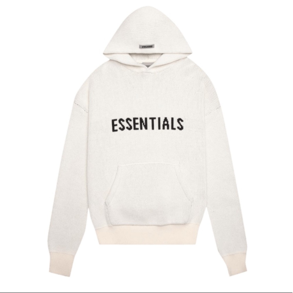 SOLD🚫Fear of god essentials cream hoodie